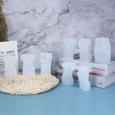 1PC Fai da te Stampo in Silicone per Candela Corpo 3D Corpo Silicone Stampo per Colata Resina Epossidica Fabbricazione Sapone Stampo Artigianato