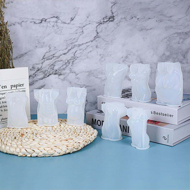 1PC DIY Silicone Body Candle Mold 3D Body Silicone Resin Casting Mold Epoxy Make Soap Mould Craft