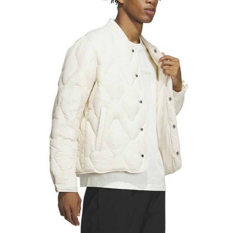 adidas Giacca Piumino Imbottita Sportiva Calda da Esterno Tinta Unita con Logo Casual Allenamento Sportivo Unisex Capispalla Bianco IW0778
