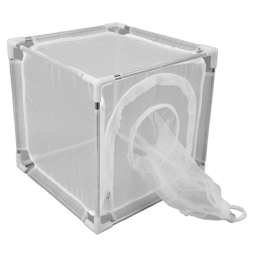 Fly Mesh Cage Nylon Detachable Outdoor Plant Fly Observation Cage with Stainless Steel Pipe for Hatc