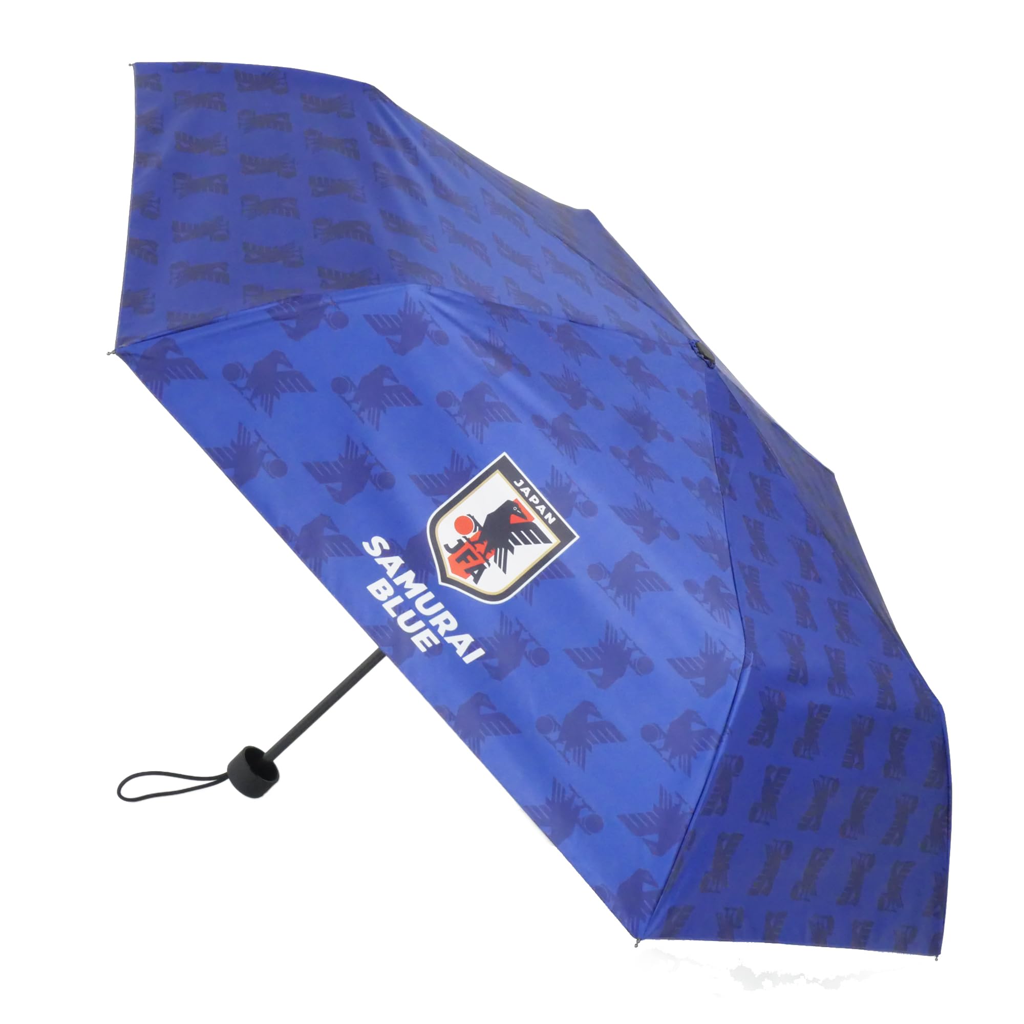 TRYL Japan National Football Team Official Licensed Goods Folding Blue All-Weather Umbrella,