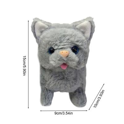 Kot Robot Ręcznie Robione Pluszaki Wypchane Robotyczne Inteligentne Zabawka Symulacyjna dla Dzieci Dziewczynek Seniorów Do Domu Do Użytku Wewnętrznego