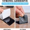 12/24pairs Heavy-Duty Double Sided Adhesive Mounting Strips Interlocking Tape  Reusable Sticky Back Tape for Hanging Organizing