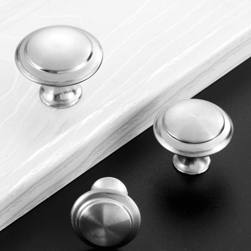 20Pcs/Pack Drawer With Screws Door Knobs Hardware Cupboard DIY Cabinet Handles Stainless Steel Kitchen