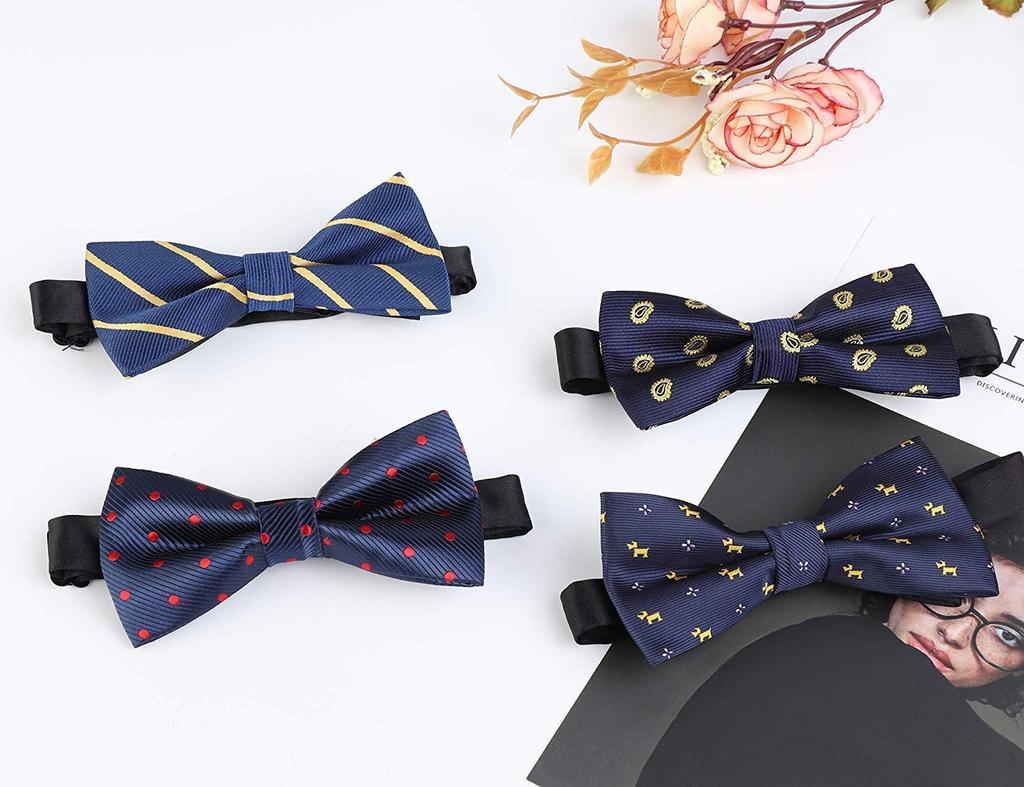 [ORAZIO] Orazio [16-piece Set] Bow Tie for Men, Simple Accessory, Perfect for Weddings, Receptions, After-parties, Entrance Ceremonies, Parties,