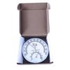 Exclusive Metal Thermohygrometer with Stand: Household Thermometer & Hygrometer for Sauna Room