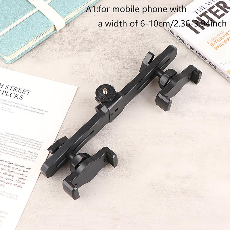 Smartphone Tripod Mount Movable Crossbar Clip For Cell Phone Camera Tripod Bracket Selfie Stick Monopod Adjustable Clip