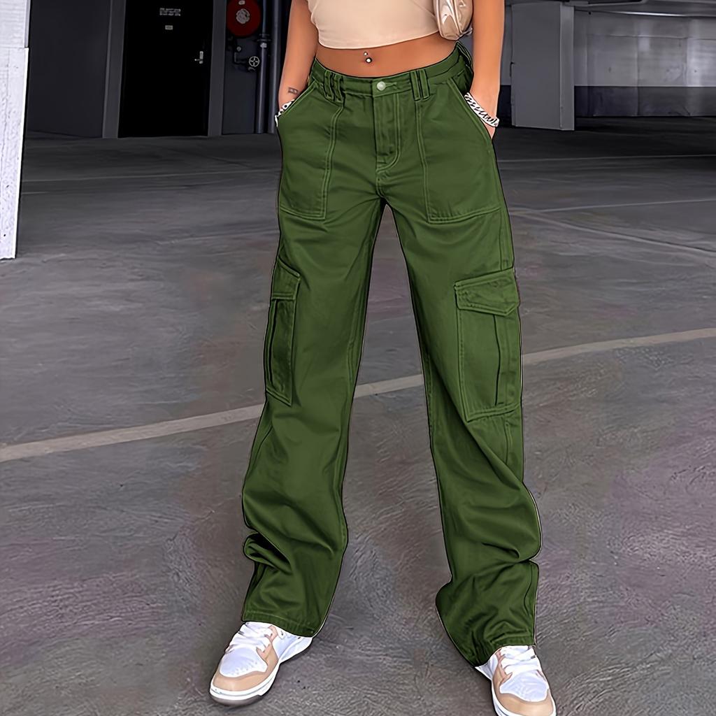 Women's High Waist Washed Women's Jeans Fashionable Versatile Straight Leg Pants