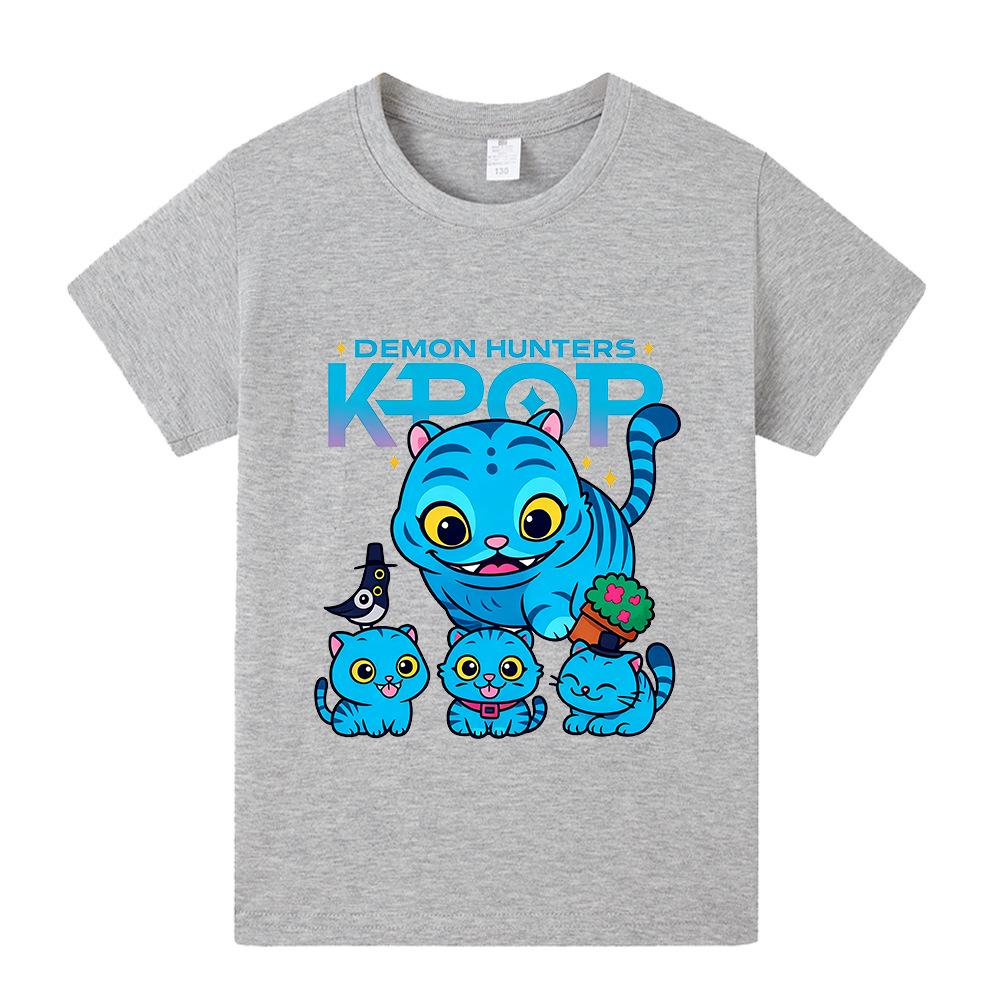 Kpop Demon Slayer Group Kids' Short Sleeve T-Shirt