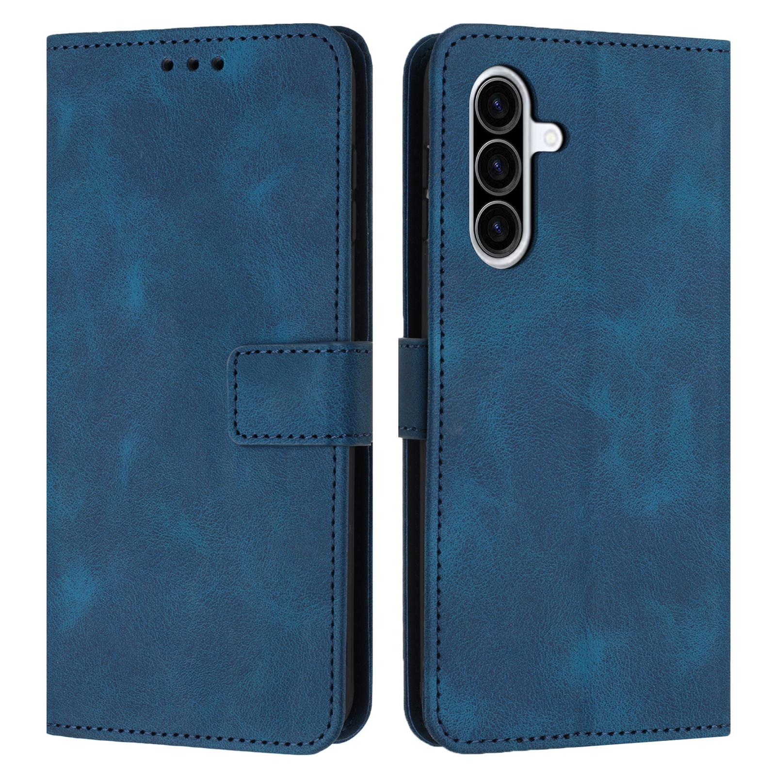

For Samsung Galaxy A26 5G Leather Case Solid Color Wallet Protective Phone Cover B