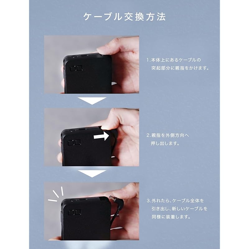 CIO SMARTCOBY Pro SLIM CABLE For 35W2C10000mAh replacement cable