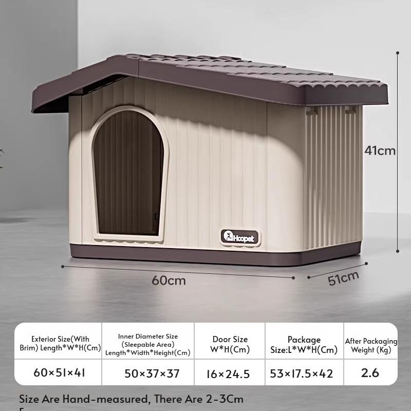 Outdoor Cat House for Stray Cats, All Season Waterproof Enclosed Pet Shelter, Warm Winter Cold Proof Cat Bed for Outdoor Use