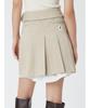 FRAY I.D. Pierre Cardin Shirt Layered Tuck Skirt FWFS241807 Women's BEG