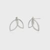 Grace Silver White Earrings TESSVW11161S