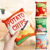 Entretenimento para Animais de Estimação Batatas Fritas Almofada Recheada Gato Pão Simulado Brinquedos de Mastigar Interativos Brinquedo para Cachorro Bonecos de Treinamento com Som