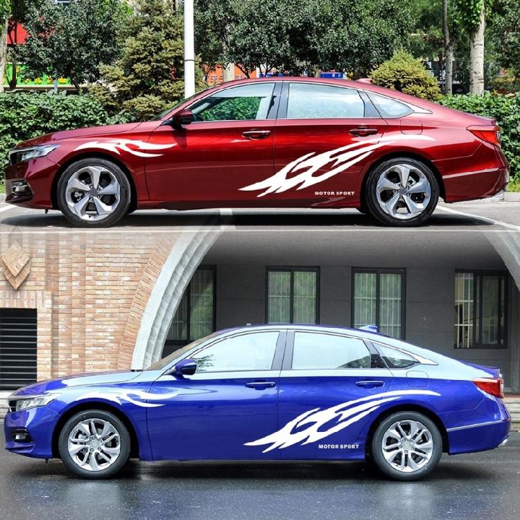 Automobil Flammendekor Aufkleber Kratzschutzlösung Für Auto Karosserie Stammesmuster Langlebig Mit Starker Haftung