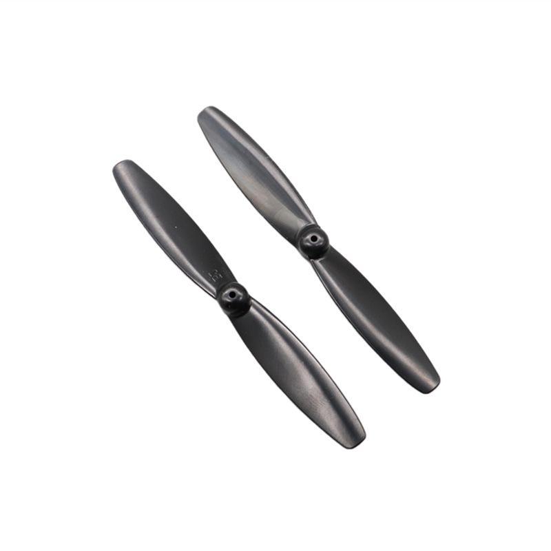 

66-міліметровий дволопатевий гвинт для моделей літаків - вал 1,2 мм, підходить для порожнистих чашкових двигунів 1020/820, леза дрона 1 pair чорний