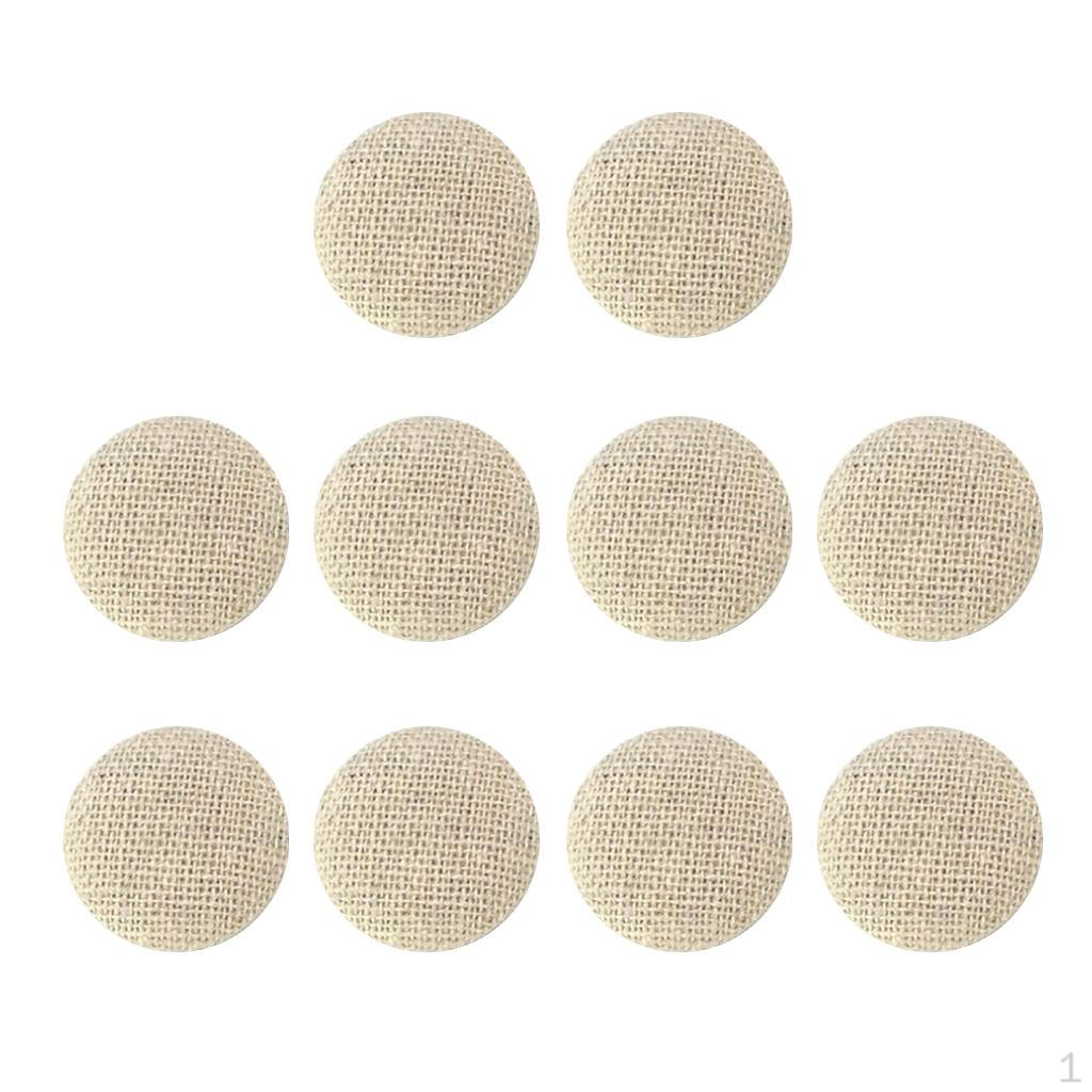 Цветная тканевая пуговица 2 см, украшение для рукоделия Beige