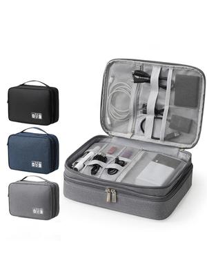 Sac Numérique Multifonctionnel Câble de Données Écouteurs Disque Dur Alimentation Sac à Main Numérique Sac de Rangement pour Accessoires Électroniques