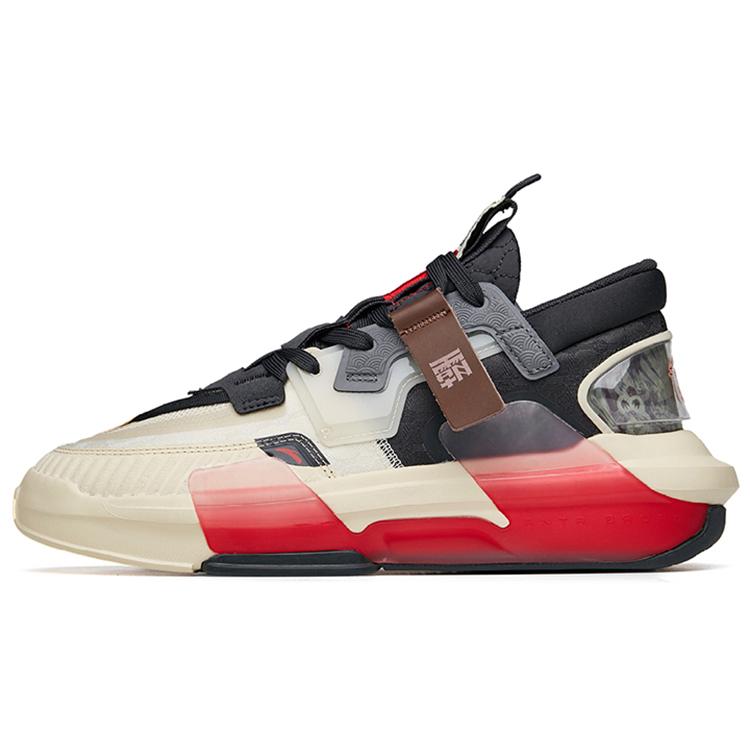 

New Anta Bastard 3.0 Durable Breathable Low-Top Skateboard Shoes Yellow Gray 112218084-6 41