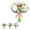 Artificial Bridal Bouquet Wedding Bride Holding Flower Decoration for Wedding Ceremony Anniversary P