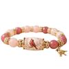 Elastic Metal Tube Crystal Bracelet with Pendant Beaded Bracelet Hummingbird Bracelet  Party Favors