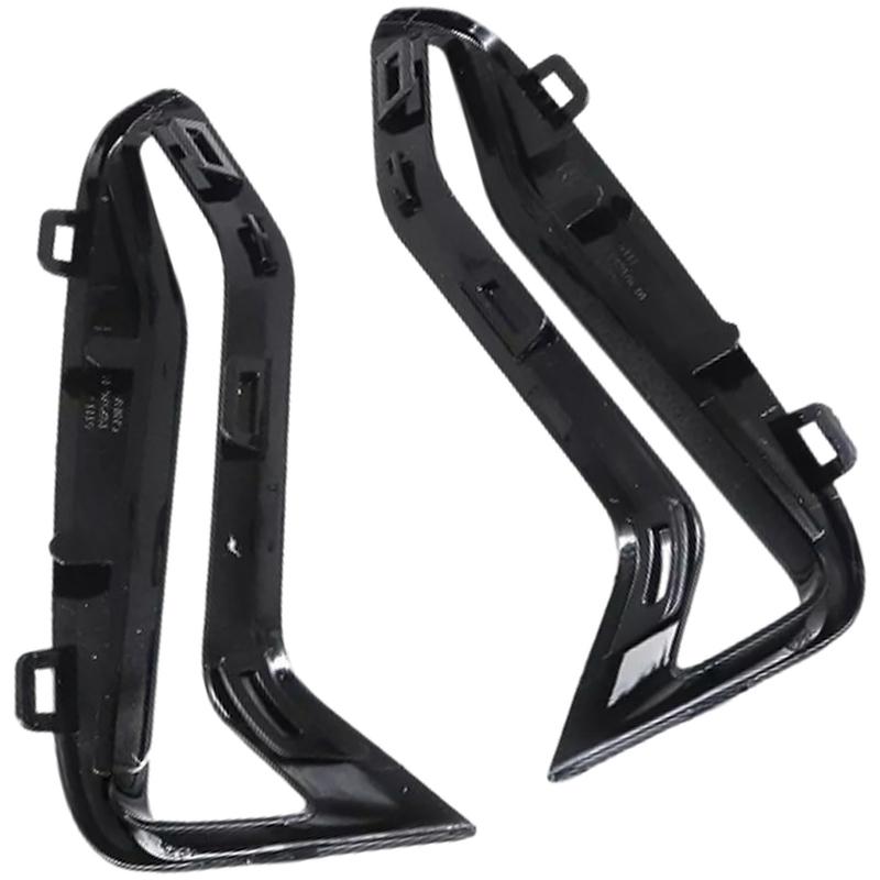 Pair Front Bumper Fog Lamp Cover Left Right Grille Trim Black for BMW G20 G21 3 series M340i M340iX 2018