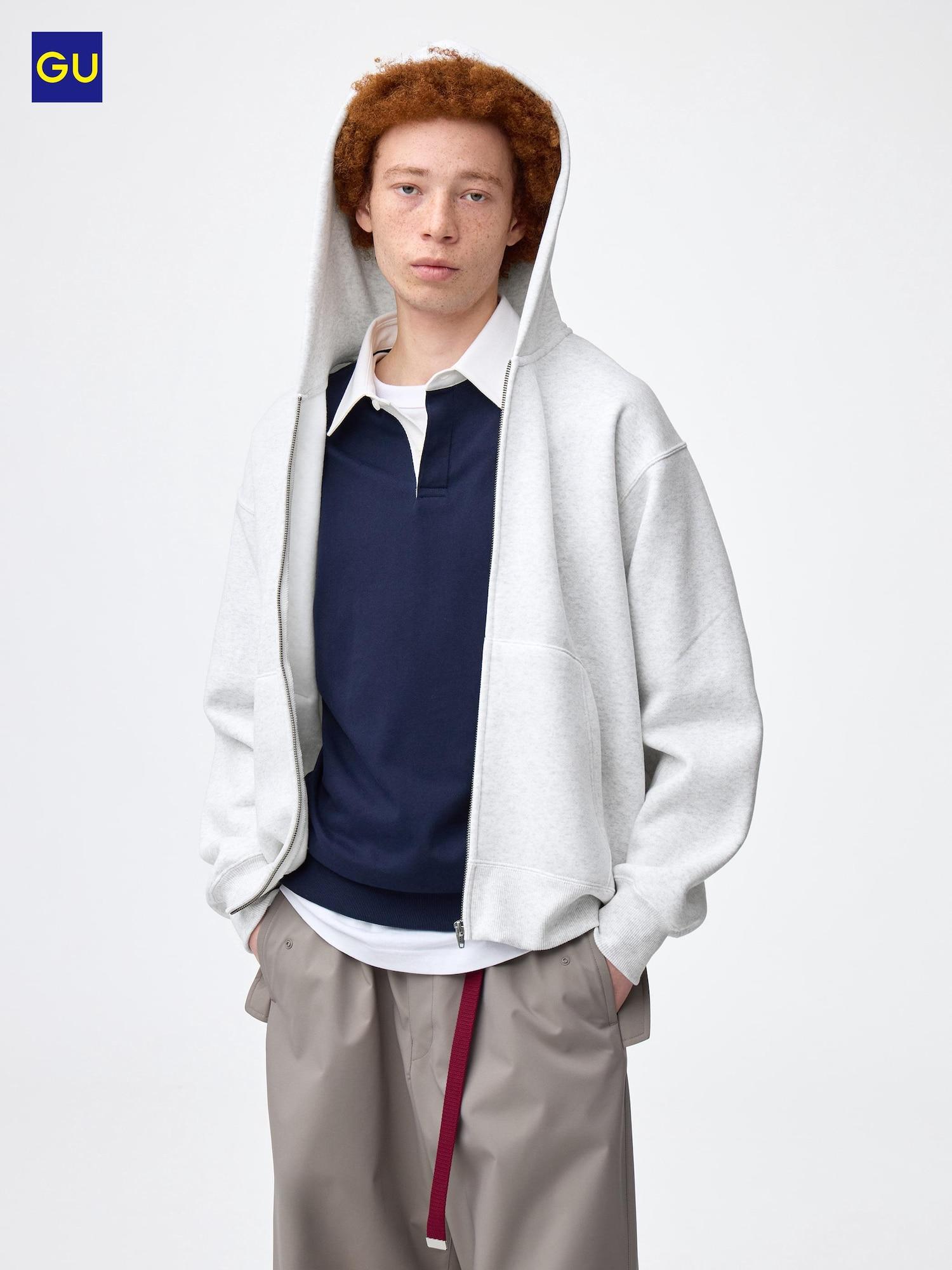 Uniqlo Gu Heavy Weight Sweatpool Zip Hoodie 02 LIGHT GRAYMEN S 5664₽