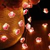 LED Flower String Lights - Fairy Cherry Blossom Battery Operated for Wedding Party Decor