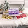 44pcs Shatterproof Christmas Tree Decoration Pendant 3/4/5CM Hanging Ornament  New Year