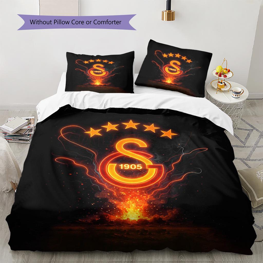 Cartoon Pattern Bedding Quilt Set Quilt Cover Pillowcase Home Decoration Birthday Gift (1 * Duvet Cover + 2 * Pillowcase, Without Core)