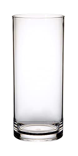 FOYER Unbreakable Vase, Polycarbonate, Stylish, Large, 35cm Tall, 15cm Wide, Product Number 2300134