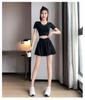 Women's Summer 2025 Running Set: Quick-Dry Fashion Gym Outfit with Yoga Shorts and Short Sleeve Top