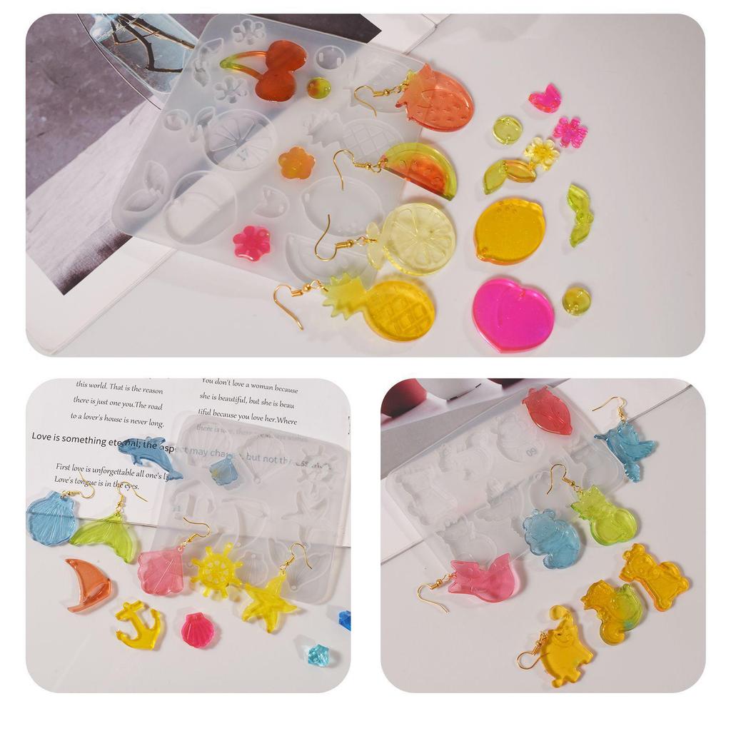 Poppy DIY Crystal Epoxy Animal Series Silicone Molds for Pendants and Earrings