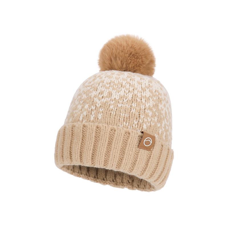 Knitted Winter Beanie Hat For Women With Fleece Lining And Ear Warmers For Outdoor Casual Wear