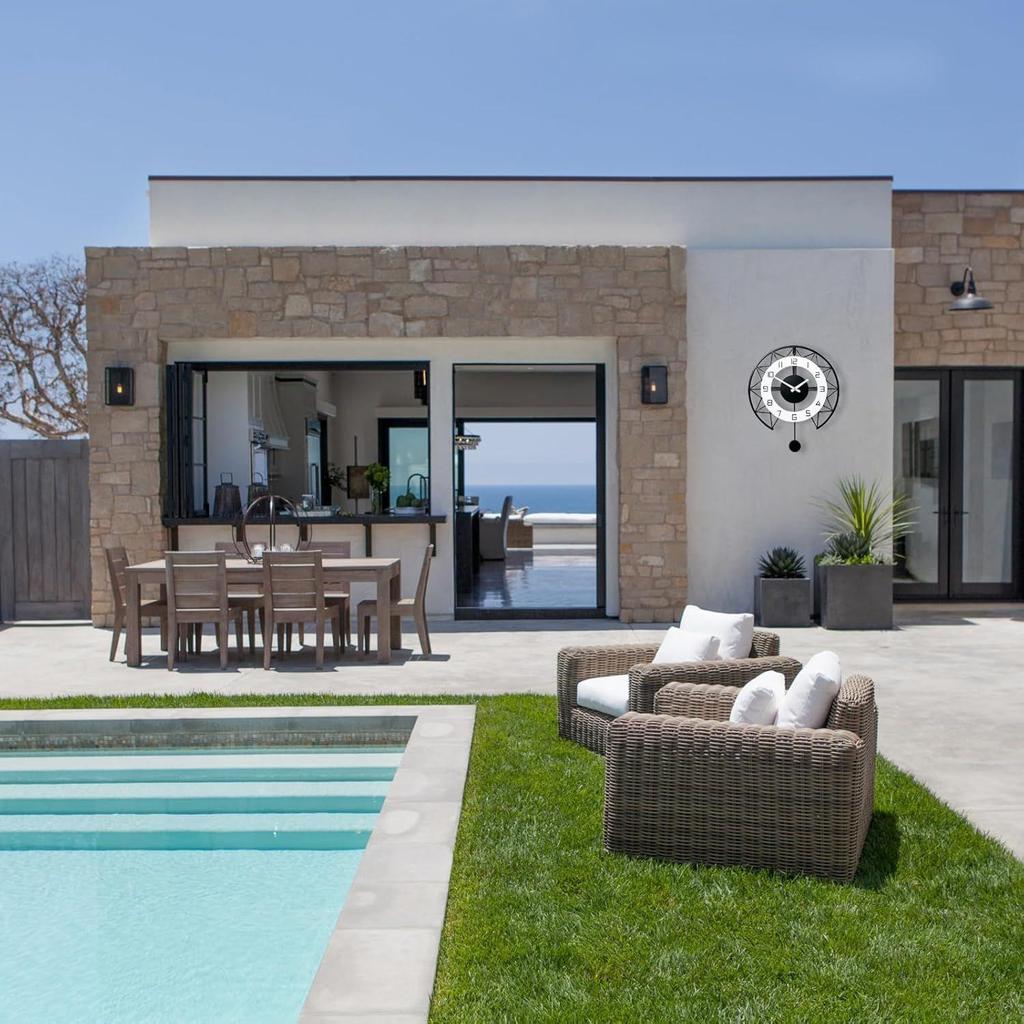 Stylish Metal Analog Wall Clock for Living Room, Bedroom, Kitchen, Home and Hall | Antique Fancy Big Size Modern Wall Watch for Home Decor (60CM)