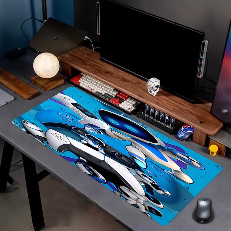 Cosmic Bot Crew Print Mouse Pad, Anti‑Slip Desktop Keyboard Mat, for PC Laptop Gaming Working Daily Use, Cool Festival Surprise Gift