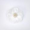 5Pcs 3D Beaded Center Chiffon Artificial Flowers for DIY Sewing Garment Patch Photo Prop Party Decoration