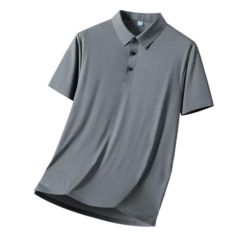 Summer POLO Shirt with Lapel and Short Sleeved T-shirt for Men's Casual and Versatile Loose Fitting T-shirt