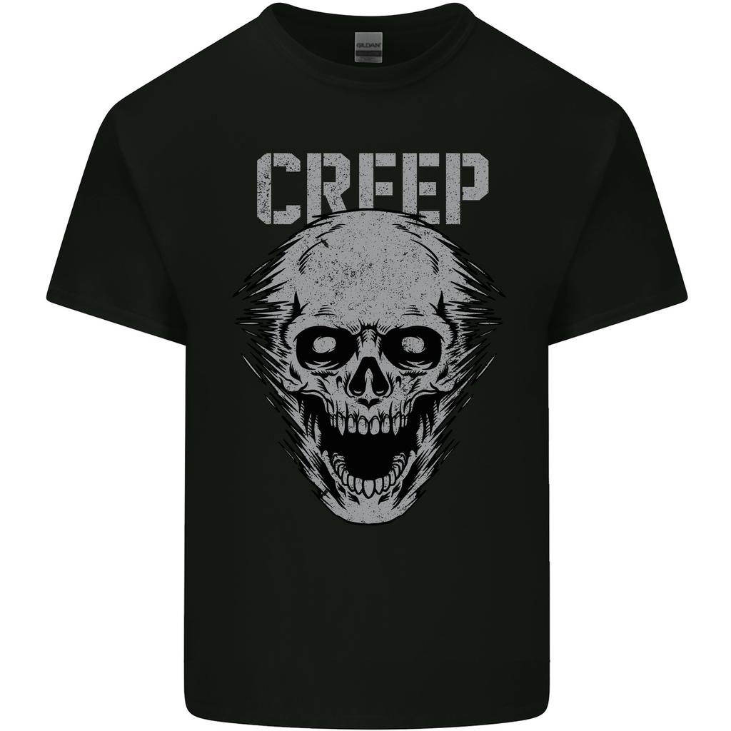 Creep HuUnisex Skull Gothic Rock Music Metal Unisexs Light Cotton TShirt