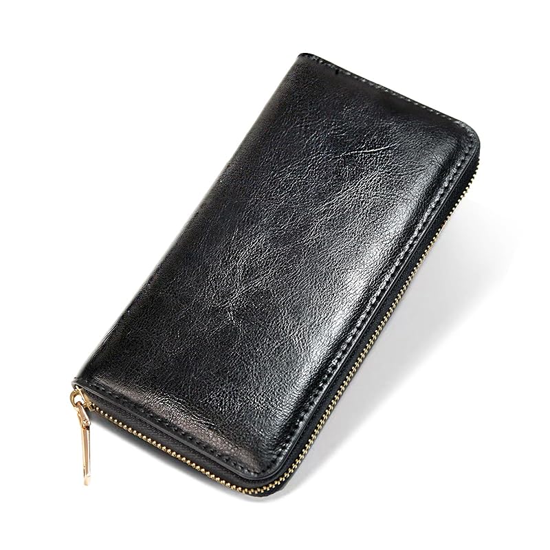 

[DDCFBLCG] [wallet men s Long wallet] Wallet Made of genuine leather High durability large capacity cowhide Skimming prevention With coin purse