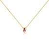 ANDYWEN 925 Silber 7 Farben Regenbogen Bunt Ovale Zirkon Anhänger Halskette Damen Luxus Schmuck Choker