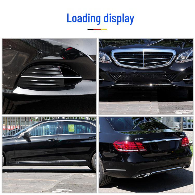 Front & Rear Bumper Chrome Trim for Mercedes-Benz: E180, E200, E260, 300L