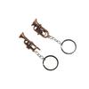 Saxophone Metal Keyring Mini Toys Car Pendant Creative Mini Instruments Keychain  Jewelry