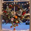 Christmas Wreath Decorative Keepsake Garland Christmas Door Decorations Wreath For Indoor Outdoor Wall Window Porch Garage House