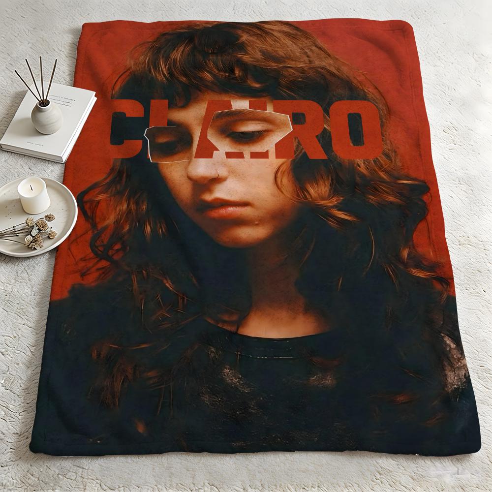 music CClairoo Throw Warm Soft Flannel Blanket Multiuse for Sofa Bed Camping Travel Nap
