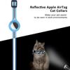 Cat AirTag Holder Halsbånd Breakaway Refleksstrimler Justerbar kattungehalsbånd Vanntett Cat Bell Collar Pet Air Tag Case