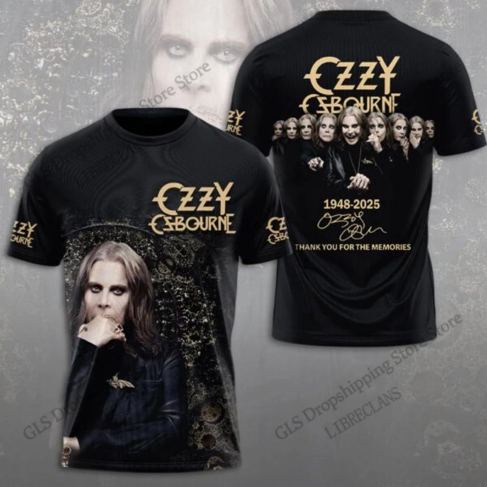Men T-shirt Rock Band Ozzy Osbourne 3d Print T Shirt Tops Womens Sports Large Size Tops Tees Summer Tshirt Kids Clothes Album