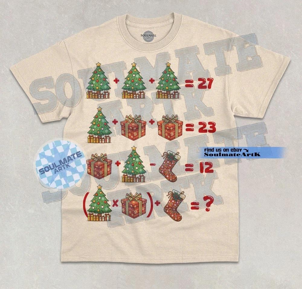 67 Christmas Math T-Shirt Six Seven Cute Holiday Trend Graphic Unisex Shirt 2XL