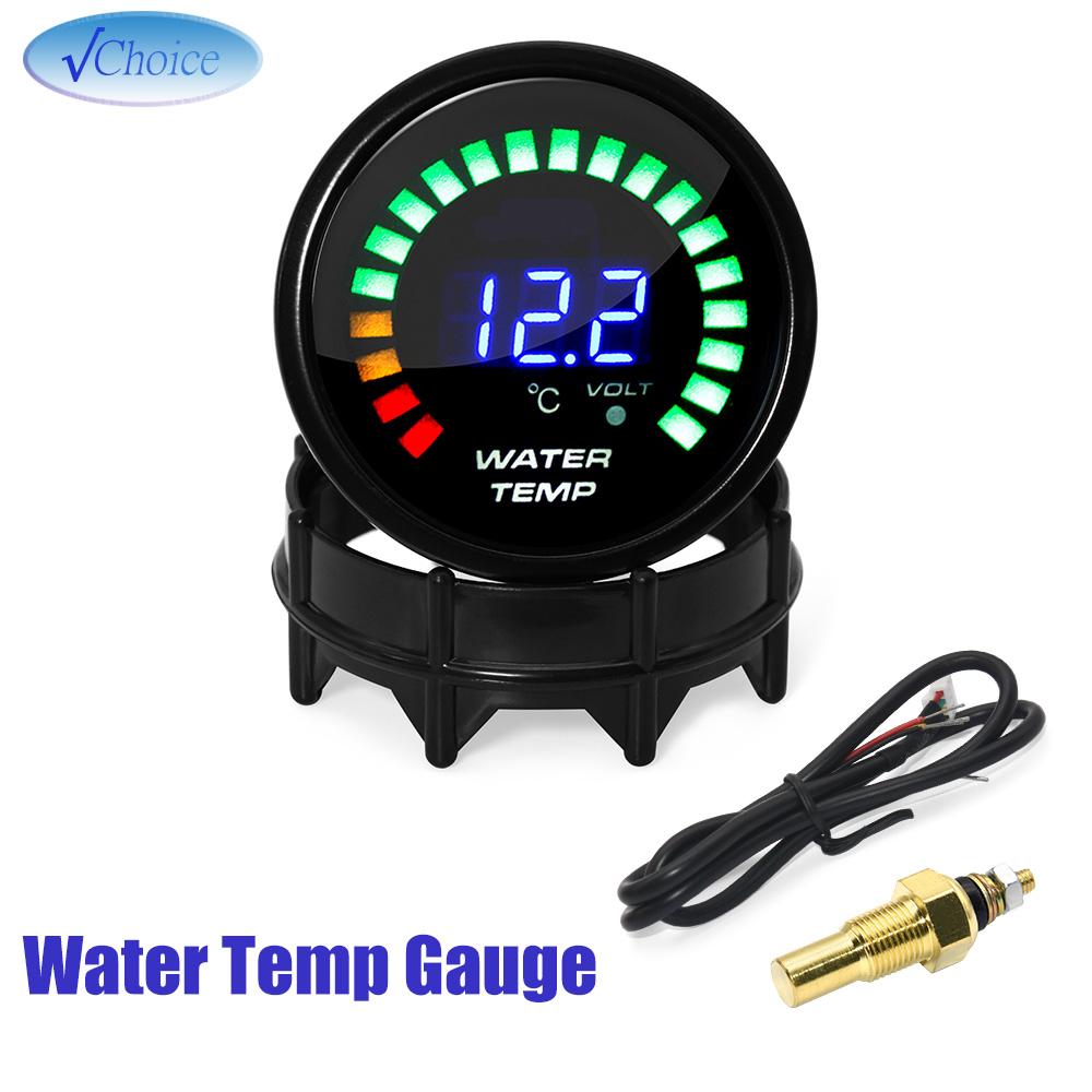 2" 52MM Digital Car gauge Tachometer BAR PSI Boost Vacuum Water Temp Oil Temp Oil Press Voltmeter Air Fuel Ratio EGT Temp meter